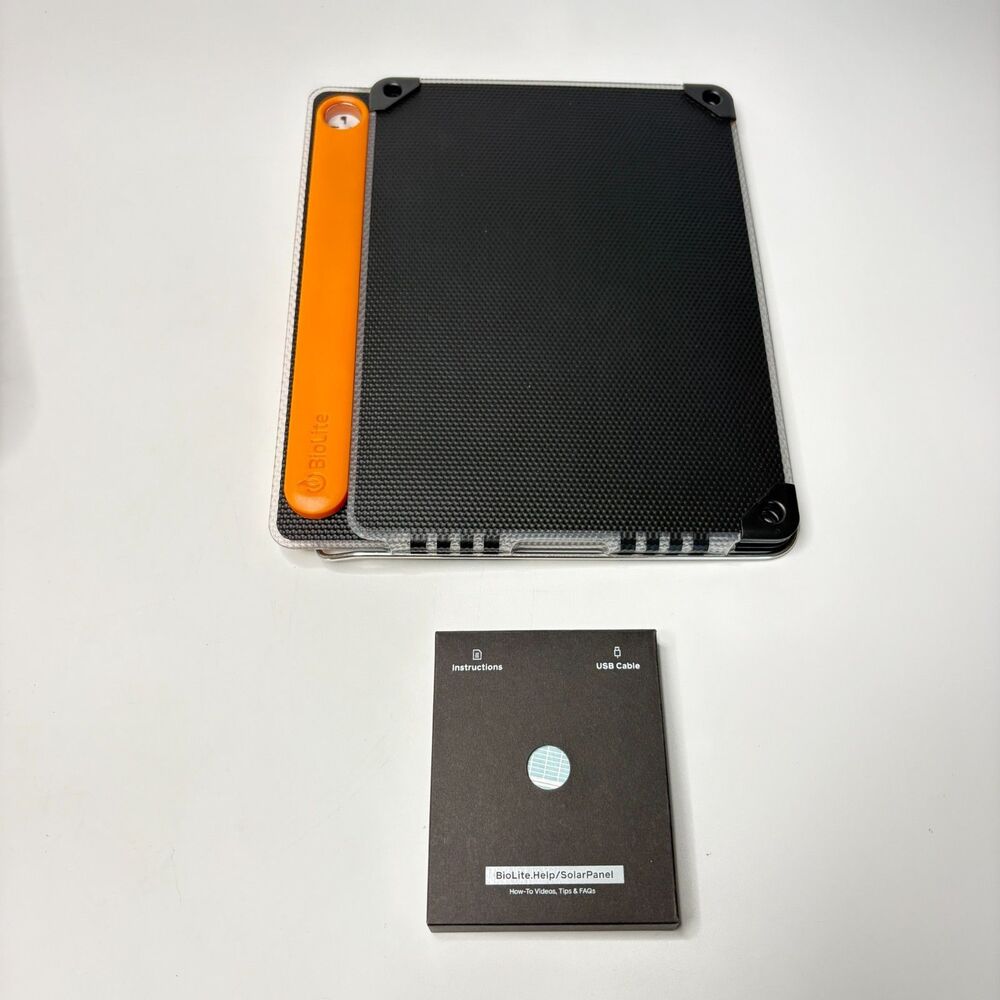 BIOLITE 10W Solar Panel Black 3200Mah Internal Battery Tested, Working - Picture 7 of 10